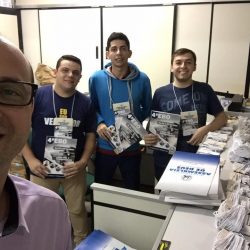 Ev Marcos Inacio Coordenador da EBO junto com Pedro Henrique de Cristo, Pedro Henrique de Cristo e Jean Souza.